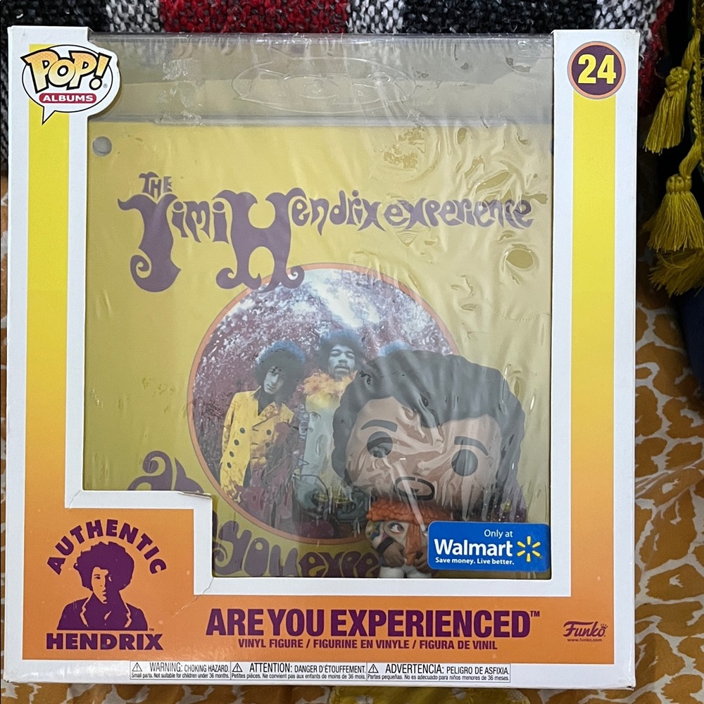 🧚Funko Pop! Albums Jimi Hendrix Experience Yellow Vinyl Figure